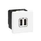 Tomada Usb Dois Módulos Arteor Branco - Pial Legrand