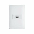 Tomada Usb Fame Habitat 15w Com Placa 4x2 Branca