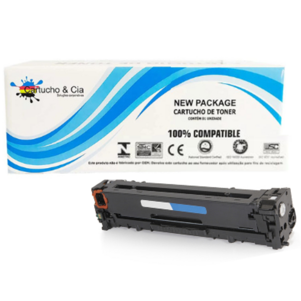 Toner Compatível Cb541a 125a Ciano Cp1215 Cp1515 1312 1.4k