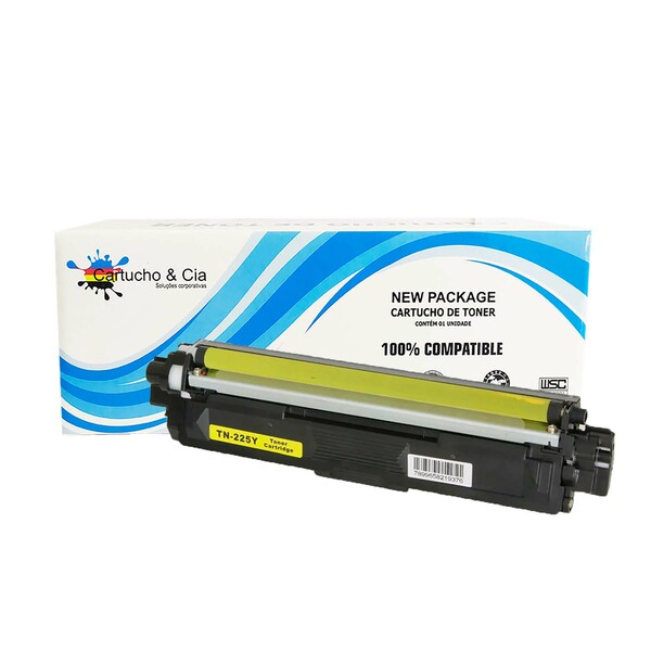 Toner Compatível Tn225y Tn225 Amarelo Hl3140 Hl3170 2.2k