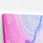 Tons De Rosa E Roxo Abstrato Tinta Quadro Canvas 140x90cm