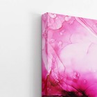 Tons De Rosa E Roxo Respingo Tinta Quadro Canvas 60x40cm