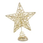 Topo Árvore Natal Estrela Trabalhada Ouro 20x15x4 1019336