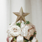 Topo para Árvore de Natal Estrela Dourada Plástico 20x20x10cm Cromus