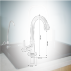 Torneira 1195 Bica Móvel Lavatório Metal  - C34 Del Metais