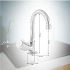 Torneira 1195 Bica Móvel Lavatório Metal  - C40 Del Metais