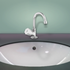 Torneira 1195 Bica Móvel Lavatório Metal  - C50 Del Metais