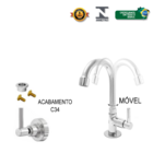 Torneira 1195 Bica Móvel Lavatório Metal - C34 Casagrande Mun