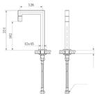 Torneira 1/4 De Volta Cubo Preto Fosco