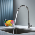 Torneira 1/4 Volta Gowff Aço Escovado Mod. Redondo Ato De Ban