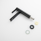 Torneira 1/4 Volta Gowff Preto Fosco Mod. Redondo Baixo Bica