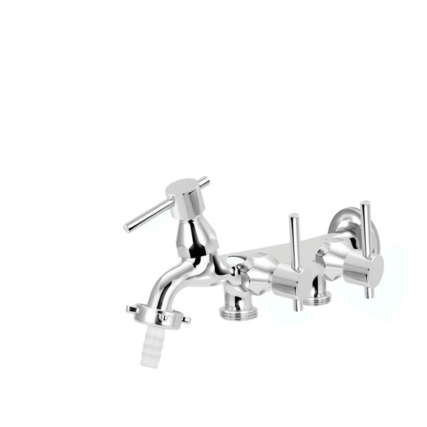 Torneira 3 Saídas Para Tanque, Máquina, Tanquinho, Lava E Sec