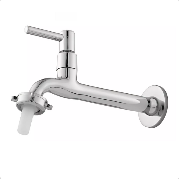 Torneira  maquina Tanque Lavanderia Longa 1/4 De Volta Metal