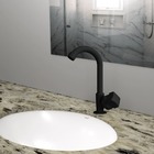 Torneira Abs Bica Móvel Lavatório Mesa Lavabo Banheiro Preta