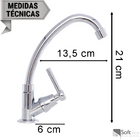 Torneira Abs Bica Móvel P/ Bancada /mesa 1/4v