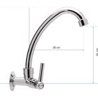 Torneira Abs Cozinha Giratória Bica Móvel Parede Ca01 Doan