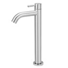 Torneira Aço Inox Escovado Lavatório Mesa Alta 1/4v Cinza-esc