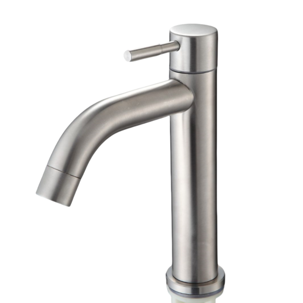 Torneira Agua Fria Para Lavatório 1/4 De Volta - Aço Inox Esc