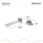 Torneira Água Fria Parede Vercci Aço Escovado