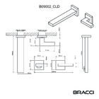Torneira Água Fria Parede Vercci Aço Escovado