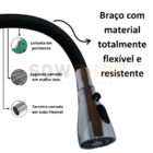 Torneira Aladim Metal Inox Com Filtro Preto Flexível Preta Co