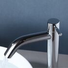 Torneira Alta Água Fria Lavabo Luxo Cromado Aço Inox  1/4