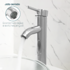 Torneira Alta Banheiro Cromada Inox 304 Lavabo Monocomando Mi