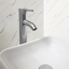 Torneira Alta Banheiro Cromada Inox 304 Lavabo Monocomando Mi