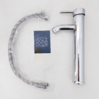 Torneira Alta Banheiro Cromada Inox 304 Lavabo Monocomando Mi