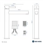 Torneira Alta Para Banheiro Monocomando 30x16cm Ohio Bela Met