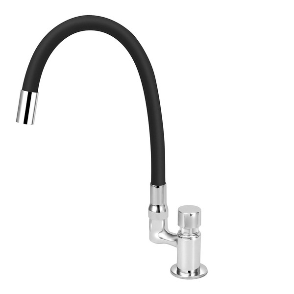 Torneira Automática Cozinha De Mesa Tubo Gourmet Preto/black