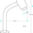 Torneira Automática Metal Bica Baixa Pia Banheiro Lavabo