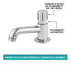 Torneira Automática Para Pia Banheiro Metal 1093 Lavatório Ba
