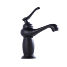 Torneira Baixa Banheiro Monocomando Vintage Colonial Preto