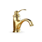 Torneira Baixa Banheiro Monocomando Vintage Dourada