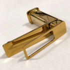 Torneira Baixa Com Base Quadrada Monocomando Dourada Milão