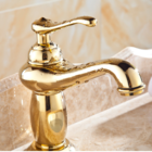 Torneira Baixa Retro Vintage Dourado Ouro