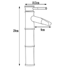 Torneira Bambu Bica Alta Bronze Misturador Monocomando Cobre