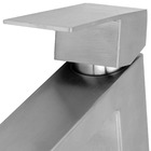 Torneira Bancada Banheiro Alta Quadrada Inox Escovado 1/4v