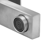 Torneira Bancada Banheiro Alta Quadrada Inox Escovado 1/4v