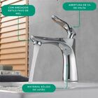 Torneira Bancada Banheiro Metal Curta Cromada - Modelo Twiste