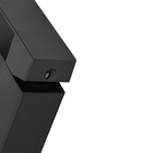 Torneira Bancada Banheiro Quadrada Inox 1/4 De Volta Black