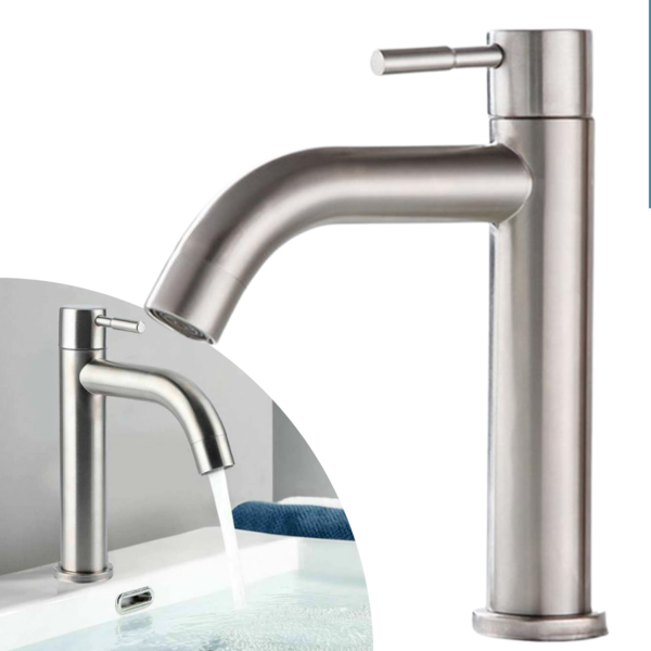 Torneira Bancada Cromado Fosco para Banheiro Lavabo Lavatorio