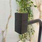 Torneira Bancada Cuba Alta Preta Quadrada Fort Metais