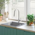 Torneira Bancada Monocomando Gourmet Extensível Cromada Fosca