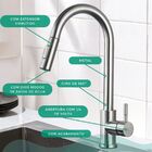 Torneira Bancada Monocomando Gourmet Extensível Cromada Fosca