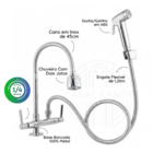 Torneira Bancada Multifuncional Ducha 120cm Suporte Parede Co