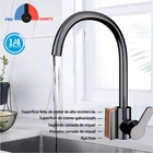 Torneira Bancada Pia Cozinha Misturador Quente E Frio Aço Ino