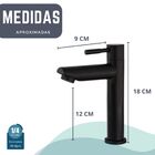 Torneira Bancada Preto Fosco para Banheiro Lavabo Lavatorio Á