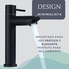 Torneira Bancada Preto Fosco para Banheiro Lavabo Lavatorio Á